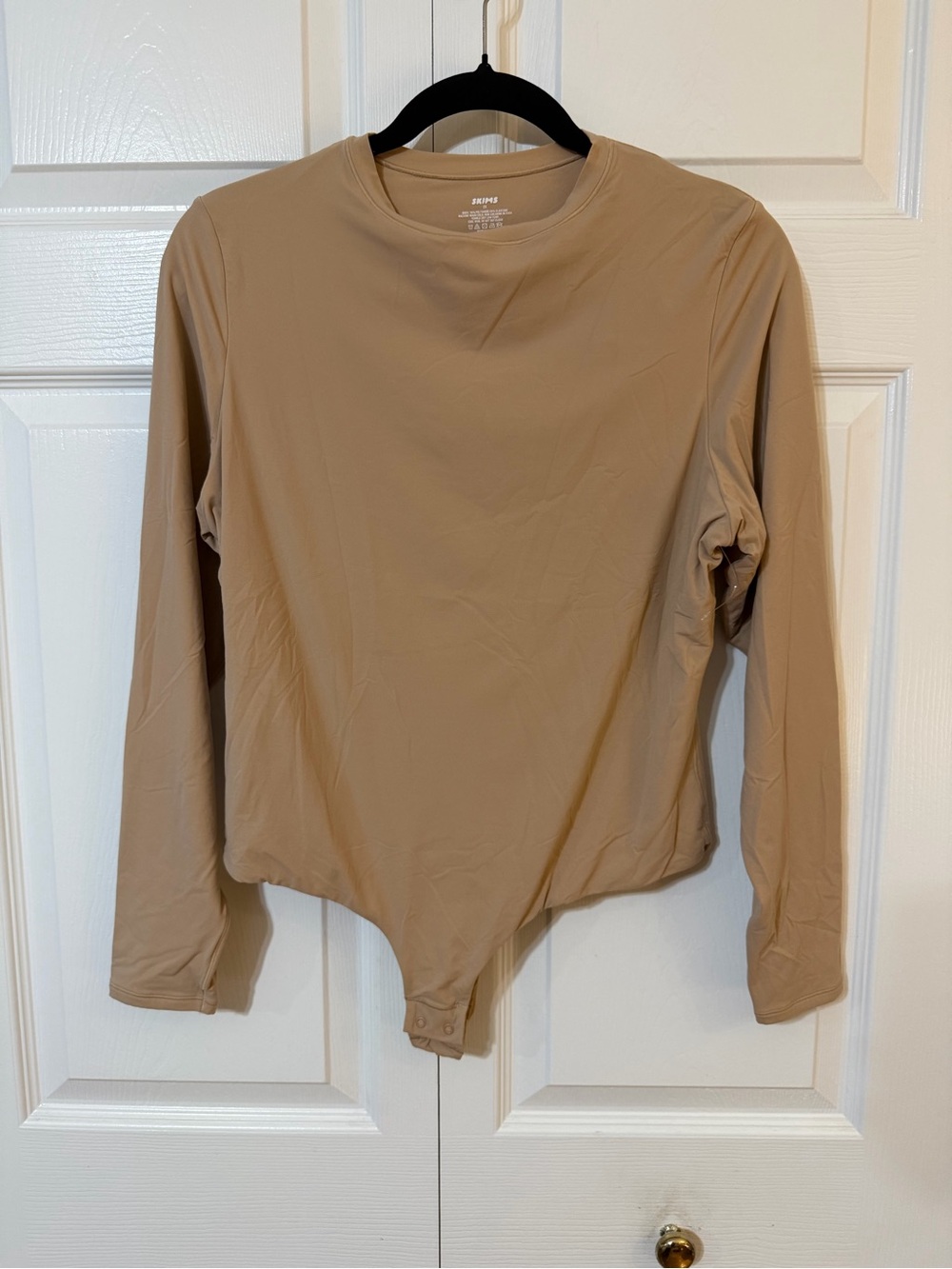 SKIMS Long Sleeve Beige/Tan Bodysuit